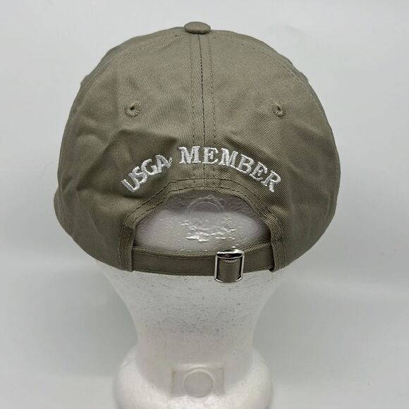2013 US Open Merion USGA Golf Adjustable Cap/Hat Khaki Beige USGA Member - Picture 6 of 14